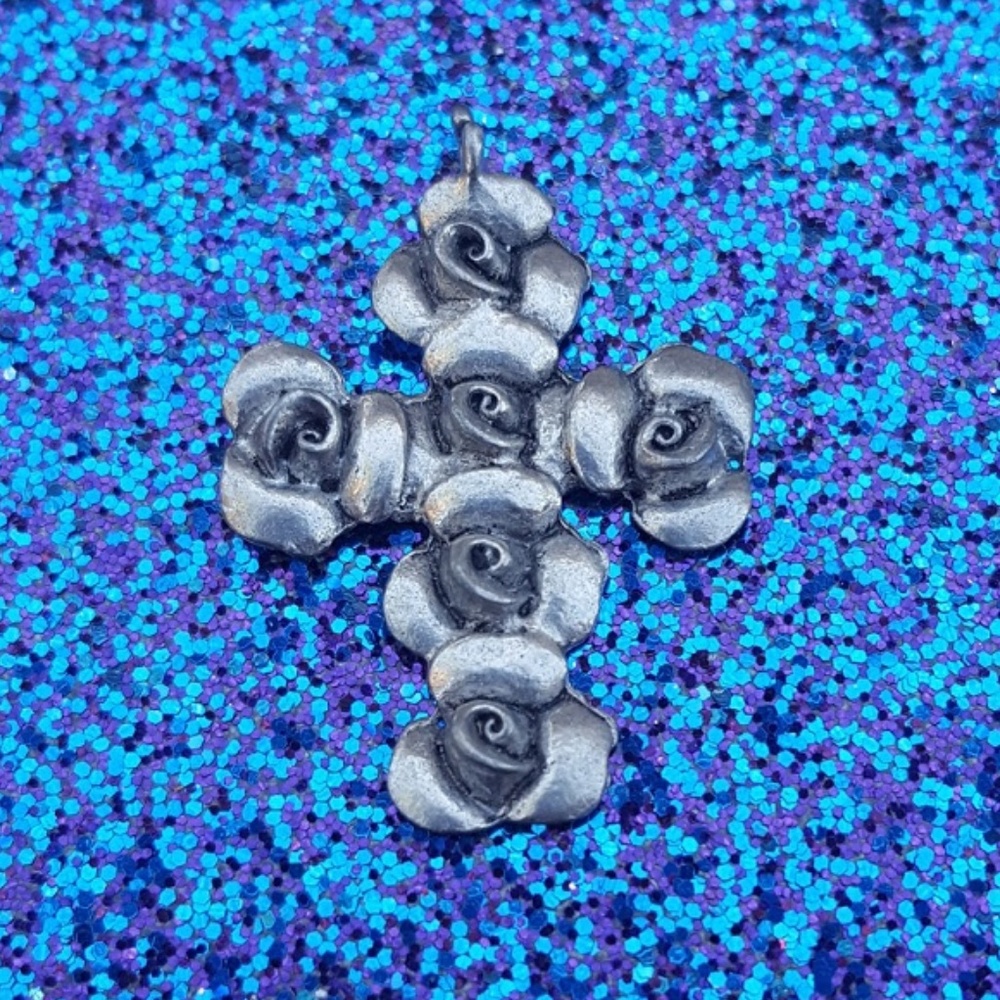 Floral Cross Pendant